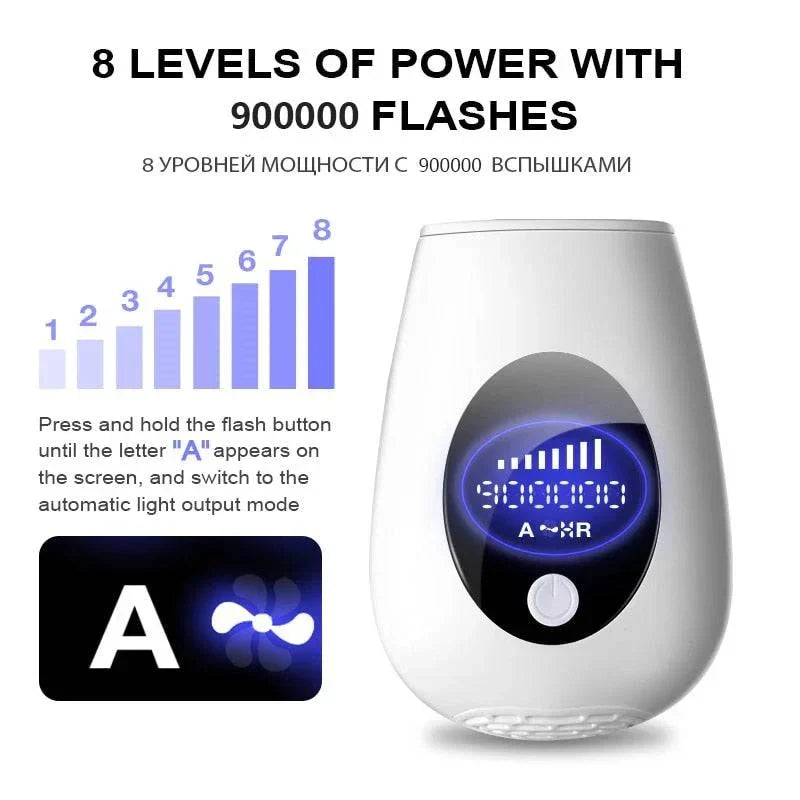 Beauty Care IPL Hair Removal Device 990000 Flashes